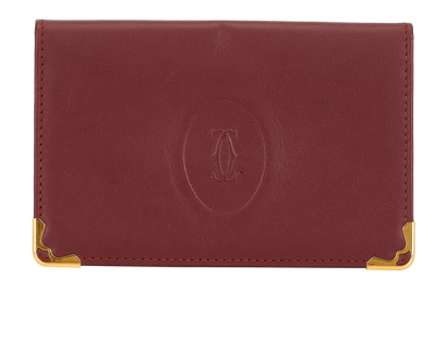 Cartier Les Must De Cartier Card Holder, &pound;150, Accessories, Red, Leather, Front view